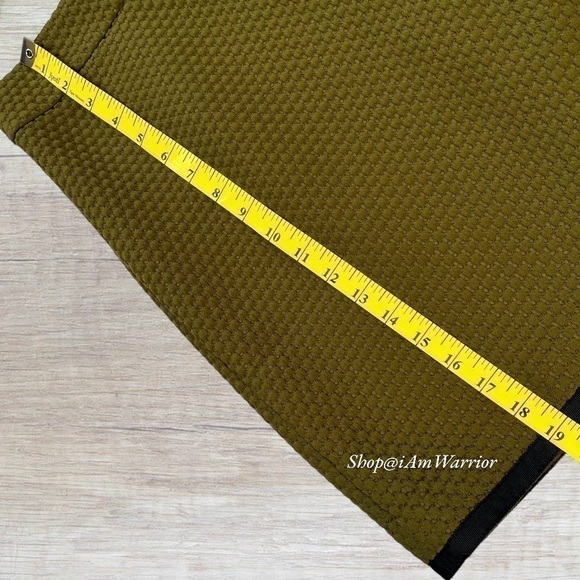 J.Crew NWT olive cropped textured ribbon tipped jacket + matching a-line skirt - Picture 11 of 13